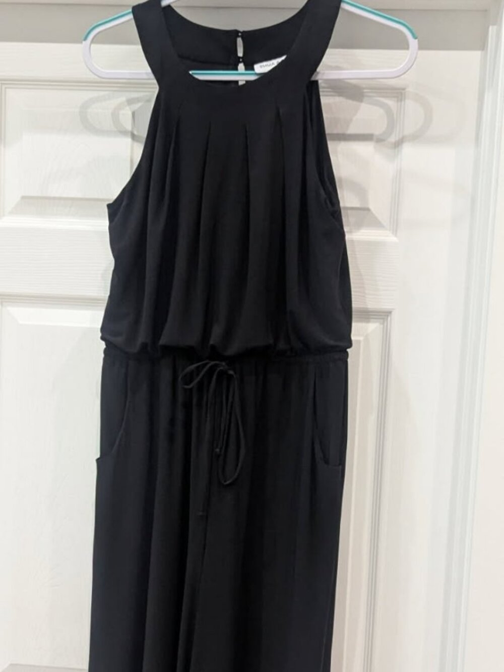 Emma & Michele Black Sleeveless Wide Leg Jumpsuit Size Small